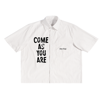 Oversized Vertical Stripe Boxy Shirt