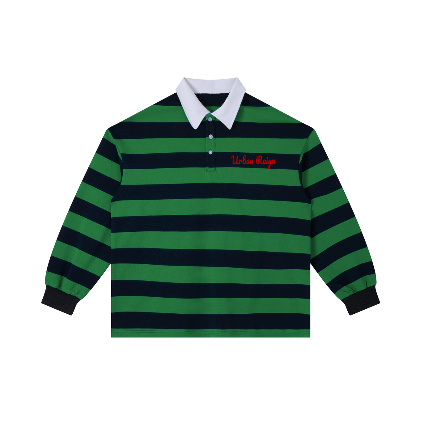 Color Block Stripe Polo Shirt