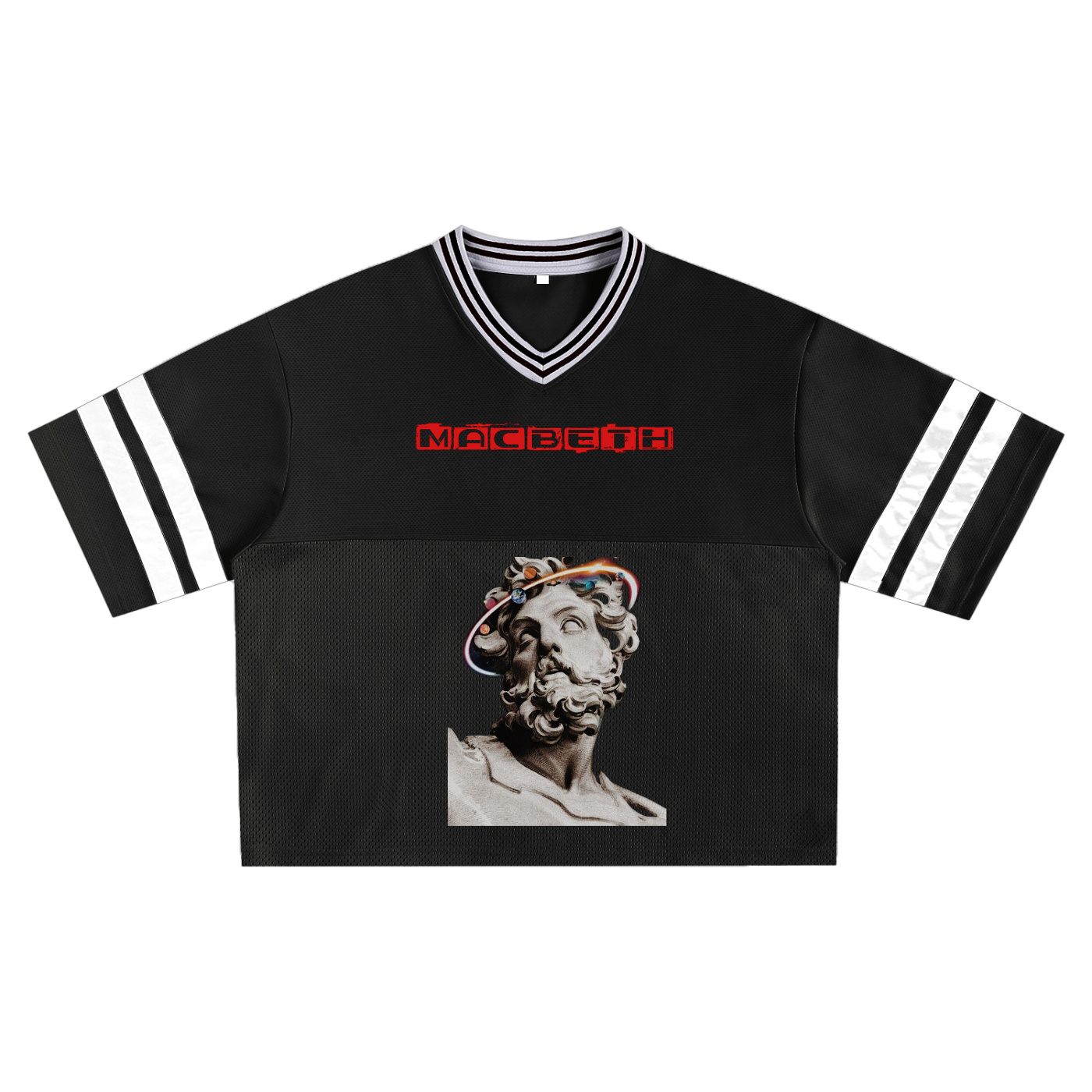 Taped Mesh Boxy T-Shirt