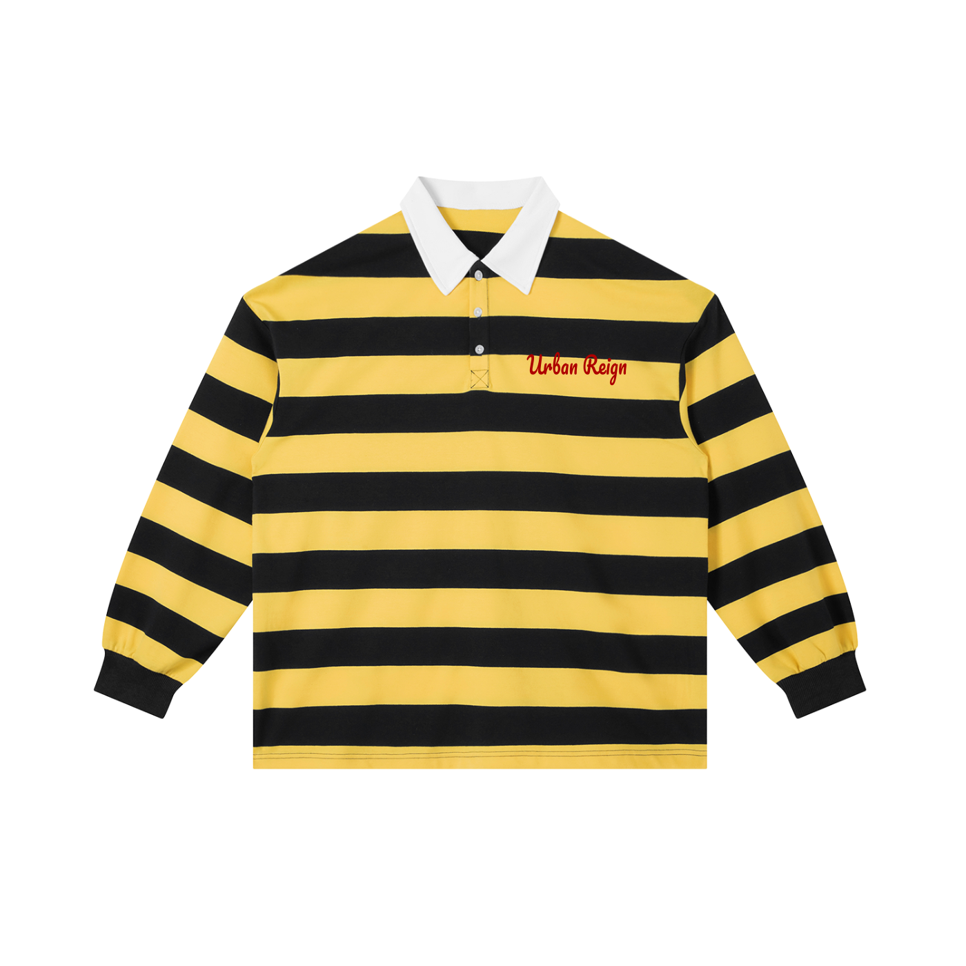 Color Block Stripe Polo Shirt