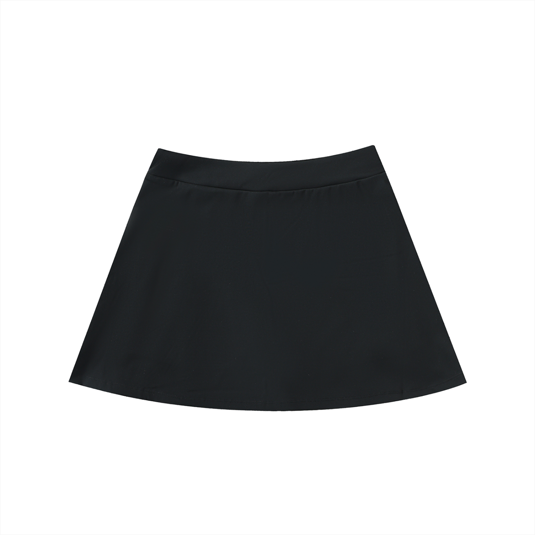 High-Waist Pocketed A-Line Skirt