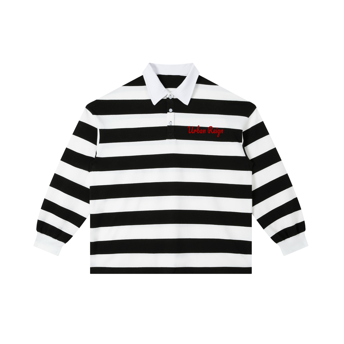 Color Block Stripe Polo Shirt