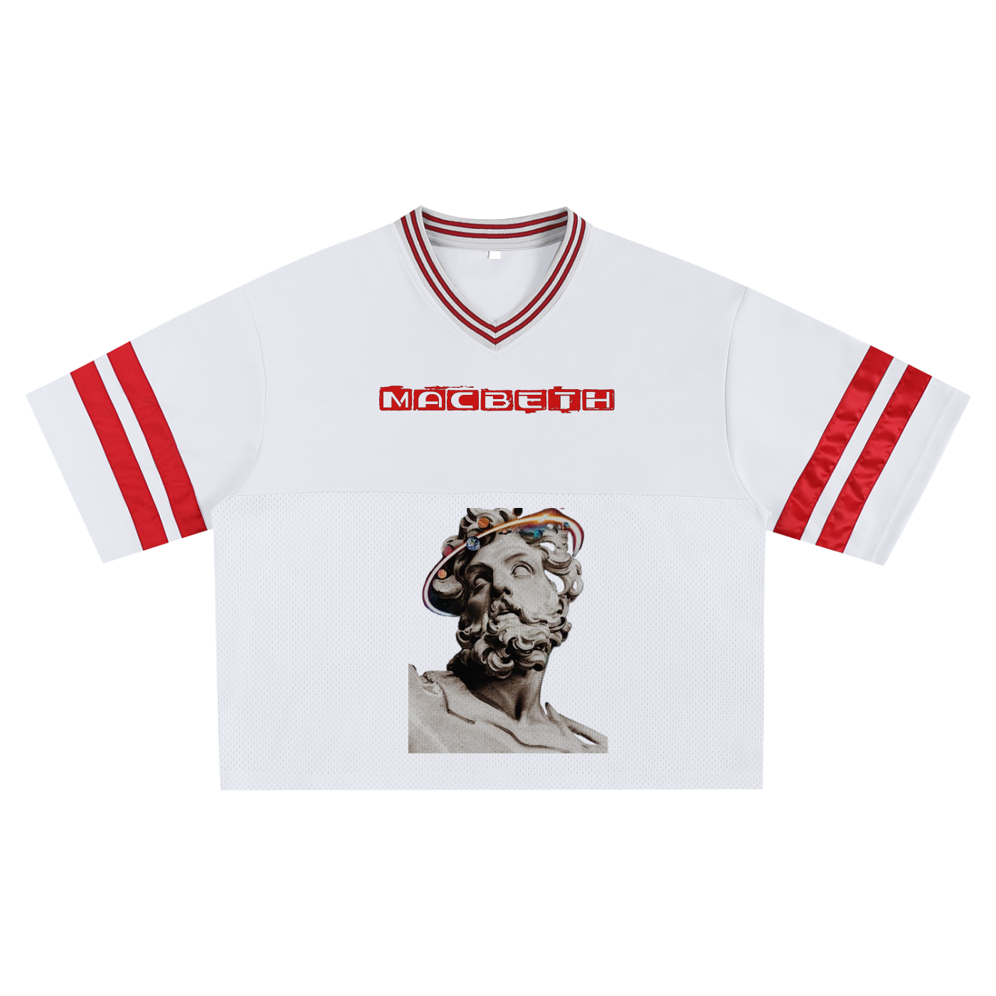 Taped Mesh Boxy T-Shirt